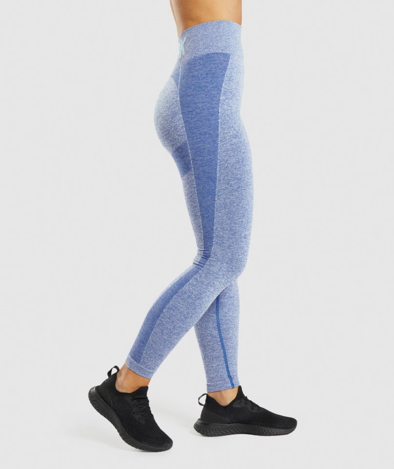 Legginsy Gymshark Flex High Waisted Damskie Niebieskie | PL 406QWY